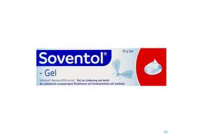 Sie sehen eine Packung Soventol Bamipinlactat Gel 20g, Produktbild: 01 Soventol Bamipinlactat Gel 20g, A-Nr.: 0053054 - 01