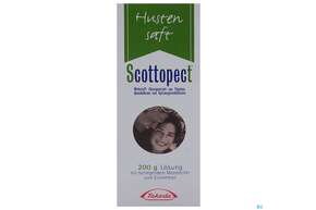 Sie sehen eine Packung Scottopect Hustensaft 200g, Produktbild: 01 Scottopect Hustensaft 200g, A-Nr.: 0070420 - 01