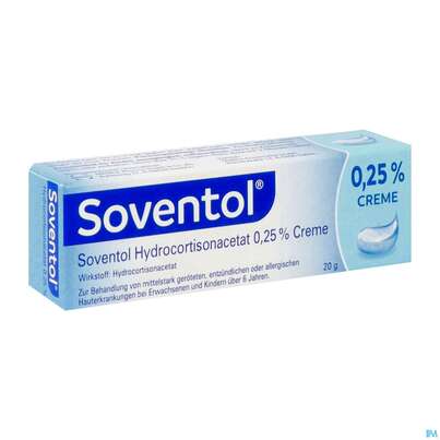 Soventol Hydrocortisonacetat Creme 0,25% 20g, A-Nr.: 5518701 - 03