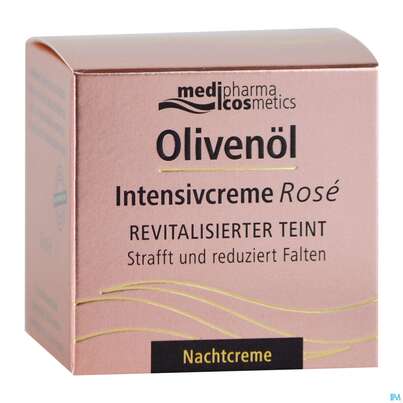 Sie sehen eine Packung Oliven Oel Dr.theiss Intensiv Creme Rose Nacht 50ml, Produktbild: 04 Oliven Oel Dr.theiss Intensiv Creme Rose Nacht 50ml, A-Nr.: 4834759 - 04