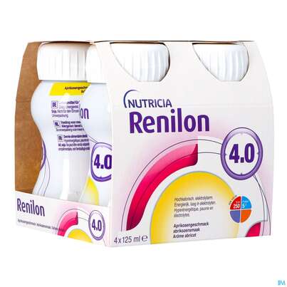 Sie sehen eine Packung Renilon 125ml Vitalflasche 4.0 Aprikose 4st, Produktbild: 02 Renilon 125ml Vitalflasche 4.0 Aprikose 4st, A-Nr.: 4119703 - 02