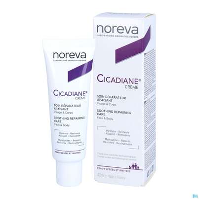 Sie sehen eine Packung Noreva Cicadiane Creme 40ml, Produktbild: 06 Noreva Cicadiane Creme 40ml, A-Nr.: 4832772 - 06
