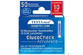 Diagnostika U.zubehoer Testamed Advance Blutzuckerteststreifen +10 Lanzetten 50st, A-Nr.: 5441157 - 01