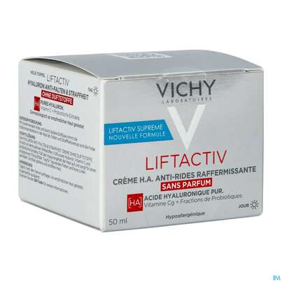 Sie sehen eine Packung Vichy Liftactiv Hyaluron Creme Ohne Duftstoffe 50ml, Produktbild: 05 Vichy Liftactiv Hyaluron Creme Ohne Duftstoffe 50ml, A-Nr.: 5686290 - 05