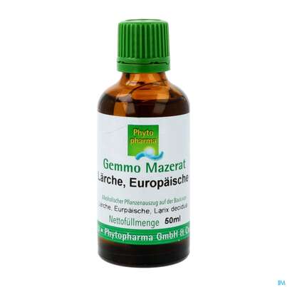 Sie sehen eine Packung Gemmo Mazerat Laerche Europaeische Larix Decidua Phytopharma 50ml, Produktbild: 02 Gemmo Mazerat Laerche Europaeische Larix Decidua Phytopharma 50ml, A-Nr.: 5289790 - 02