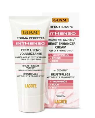 Sie sehen eine Packung Guam Inthenso Brust Creme 150ml, Produktbild: 01 Guam Inthenso Brust Creme 150ml, A-Nr.: 3395134 - 01