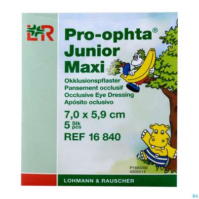 Augenokklusionspflaster Pro-ophta Junior Maxi 7x 5,9cm 16842 100st, A-Nr.: 2723257 - 02