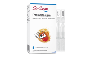 Sie sehen eine Packung Entzündete Augen Augentropfen „Similasan“ Monodosen, Produktbild: 01 Entzündete Augen Augentropfen „Similasan“ Monodosen, A-Nr.: 4217883 - 01