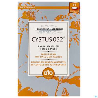 Cystus 052 Bio Halspastillen Honig Orange 66st, A-Nr.: 4159648 - 01