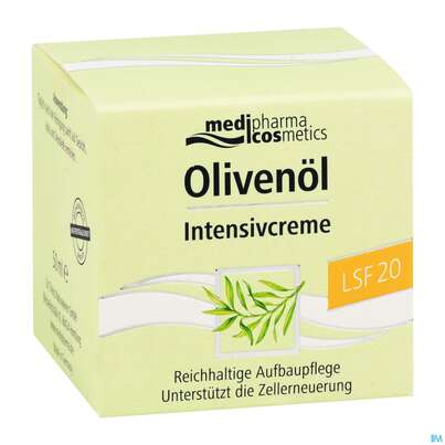 Sie sehen eine Packung Oliven Oel Intensivcreme Lsf20 50ml, Produktbild: 05 Oliven Oel Intensivcreme Lsf20 50ml, A-Nr.: 5074339 - 05