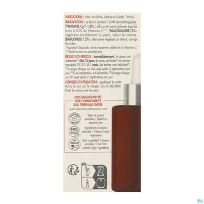 Sie sehen eine Packung Avene Vitamin Activ Cg Serum-konzentrat 30ml, Produktbild: 08 Avene Vitamin Activ Cg Serum-konzentrat 30ml, A-Nr.: 5826437 - 08