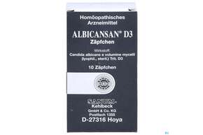 Albicansan D 3 Suppositorium 10st, A-Nr.: 2396189 - 01