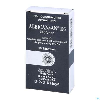 Albicansan D 3 Suppositorium 10st, A-Nr.: 2396189 - 03