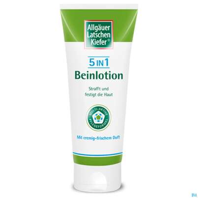 Sie sehen eine Packung Allgäuer Latschenkiefer 5 In 1 Beinlotion 200ml, Produktbild: 03 Allgäuer Latschenkiefer 5 In 1 Beinlotion 200ml, A-Nr.: 4313003 - 03