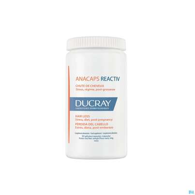 Sie sehen eine Packung Ducray Anacaps F.d.haar Haarausfall Kapseln Reaktiv23 90st, Produktbild: 13 Ducray Anacaps F.d.haar Haarausfall Kapseln Reaktiv23 90st, A-Nr.: 5744975 - 13