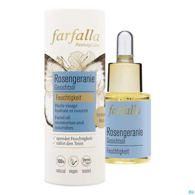 Farfalla Gesichtsoel Rosengeranie Feuchtigkeit 15ml, A-Nr.: 5602494 - 01