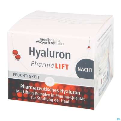 Sie sehen eine Packung Hyaluron Pharma Lift Nacht 50ml, Produktbild: 05 Hyaluron Pharma Lift Nacht 50ml, A-Nr.: 5181874 - 05