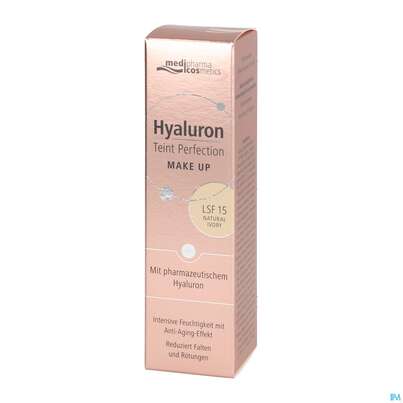 Sie sehen eine Packung Hyaluron Teint Perfection Make-up Natural Ivory 30ml, Produktbild: 04 Hyaluron Teint Perfection Make-up Natural Ivory 30ml, A-Nr.: 4881291 - 04