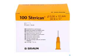 Sie sehen eine Packung Injektionsspritzen U.zubeh. Insulin/einmalkanuelen Sterican G30x 1/2 0,30x12mm 46563 100st, Produktbild: 01 Injektionsspritzen U.zubeh. Insulin/einmalkanuelen Sterican G30x 1/2 0,30x12mm 46563 100st, A-Nr.: 2615680 - 01