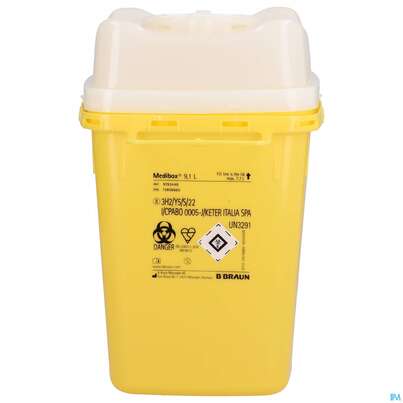 Sie sehen eine Packung Kanuelensammler Medibox 9,1l Nr 91 1st, Produktbild: 01 Kanuelensammler Medibox 9,1l Nr 91 1st, A-Nr.: 4918410 - 01