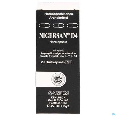 Nigersan Kapseln D4 20st, A-Nr.: 1769725 - 01