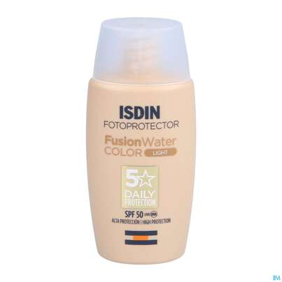 Sie sehen eine Packung Sonnenprodukte Isdin/fotoprotection Fusion Water Color Light Lsf 50 50ml, Produktbild: 06 Sonnenprodukte Isdin/fotoprotection Fusion Water Color Light Lsf 50 50ml, A-Nr.: 5570274 - 06