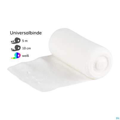 Sie sehen eine Packung Universalbinden Lenkelast/einzeln Verp. 5mx 10cm 10st, Produktbild: 01 Universalbinden Lenkelast/einzeln Verp. 5mx 10cm 10st, A-Nr.: 4284939 - 01