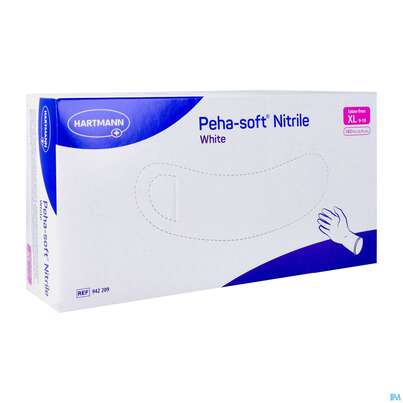 Untersuchungshandschuhe Peha/soft/puderfrei Nitrile Unsteril White Xl 180st, A-Nr.: 3994076 - 04