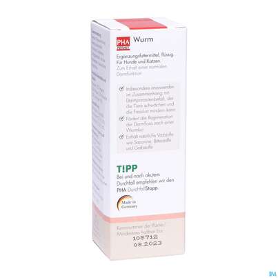 Veterinaerprodukte Pha Wurm Hunde +katzen 50ml, A-Nr.: 4901036 - 02