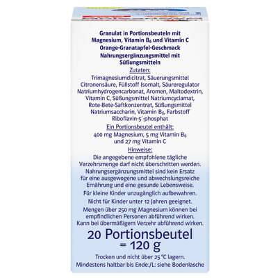 Doppelherz system MAGNESIUM 400 CITRAT Trinkgranulat, A-Nr.: 4137173 - 02