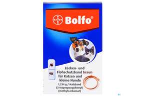 Bolfo Wirkstoffhaltiges Halsband F Katzen U.kl.hunde 1,234g 38cm 1st, A-Nr.: 1131017 - 01
