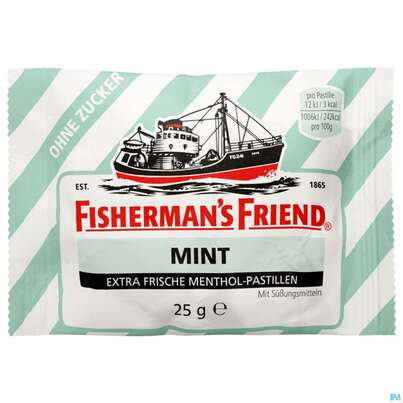 Fisherman&#039;s Friend Pastillen Ohne Zucker Mint Beutel 25g, A-Nr.: 1365815 - 02