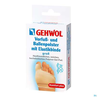 Sie sehen eine Packung Gehwol Vorfuss+ballenpolster +elastikbinde Gross Nr.64 1st, Produktbild: 01 Gehwol Vorfuss+ballenpolster +elastikbinde Gross Nr.64 1st, A-Nr.: 4853975 - 01