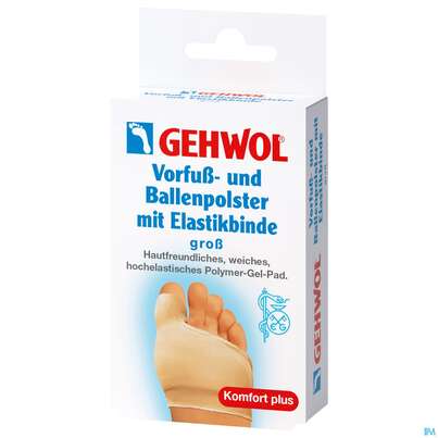 Sie sehen eine Packung Gehwol Vorfuss+ballenpolster +elastikbinde Gross Nr.64 1st, Produktbild: 02 Gehwol Vorfuss+ballenpolster +elastikbinde Gross Nr.64 1st, A-Nr.: 4853975 - 02