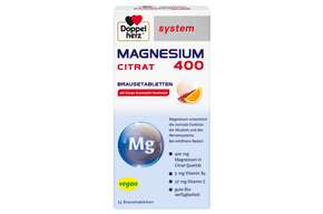 Doppelherz system MAGNESIUM 400 CITRAT BRAUSETABLETTEN, A-Nr.: 4338121 - 01