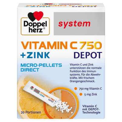 Doppelherz system VITAMIN C 750 DEPOT MICRO-PELLETS DIRECT, A-Nr.: 5214303 - 01