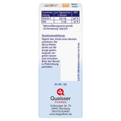 Doppelherz system VITAMIN C 750 DEPOT MICRO-PELLETS DIRECT, A-Nr.: 5214303 - 02