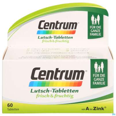 Centrum Lutschtabl A-zink Frisch +fruchtig 60st, A-Nr.: 4084198 - 01