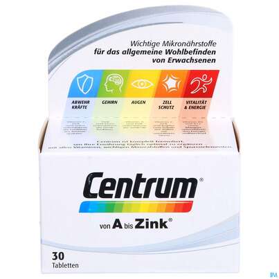 Centrum Tabl A-zink 30st, A-Nr.: 4555433 - 01
