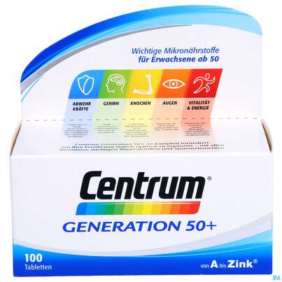 Centrum Tabl A-zink Generation 50+ 100st, A-Nr.: 4555479 - 01