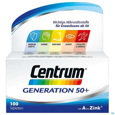 Centrum Tabl A-zink Generation 50+ 100st, A-Nr.: 4555479 - 02