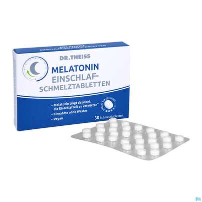 Melatonin Einschlaf-schmelztabl Dr.theiss 30st, A-Nr.: 5451173 - 05