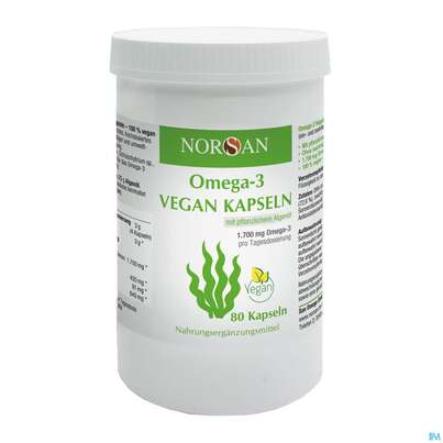 Omega -3 Norsan Kapseln/vegan/pflanz. Algenoel,hochd. 80st, A-Nr.: 5475162 - 03