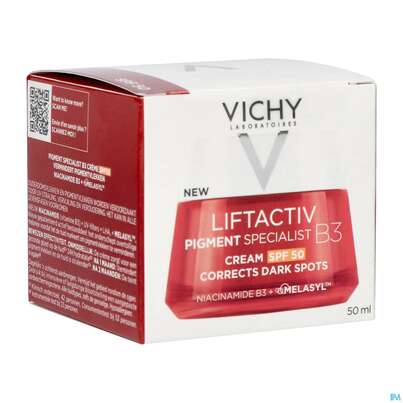Vichy Liftactiv B3 Anti-pigmentflecken Creme Lsf50 50ml, A-Nr.: 5662504 - 07
