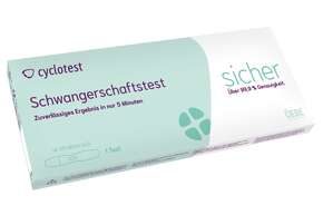 Sie sehen eine Packung CYCLOTEST Schwangerschafts-Test, Produktbild: 01 CYCLOTEST Schwangerschafts-Test, A-Nr.: 4083632 - 01