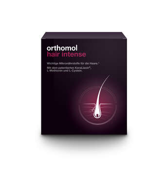 Sie sehen eine Packung Orthomol Hair Intense, Produktbild: 01 Orthomol Hair Intense, A-Nr.: 5977596 - 01