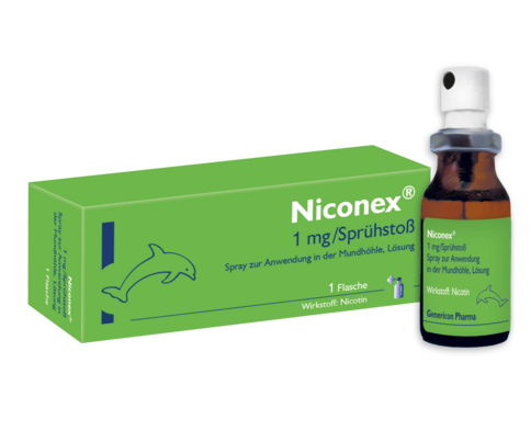 Niconex® Spray lindert Rauchverlangen und Entzugserscheinungen, A-Nr.: 4972591 - 01