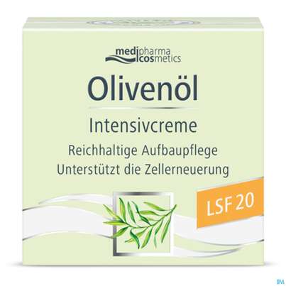 Sie sehen eine Packung Oliven Oel Intensivcreme Lsf20 50ml, Produktbild: 02 Oliven Oel Intensivcreme Lsf20 50ml, A-Nr.: 5074339 - 02
