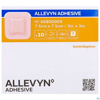 Wundverband Allevyn/polyurethan Adhesive 7,5x 7,5cm -tam 10st, A-Nr.: 4736620 - 02