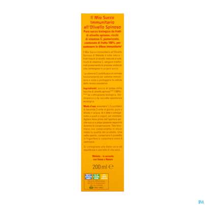 Sie sehen eine Packung Weleda Mein Sanddorn Immunsaft 200ml, Produktbild: 05 Weleda Mein Sanddorn Immunsaft 200ml, A-Nr.: 5829105 - 05